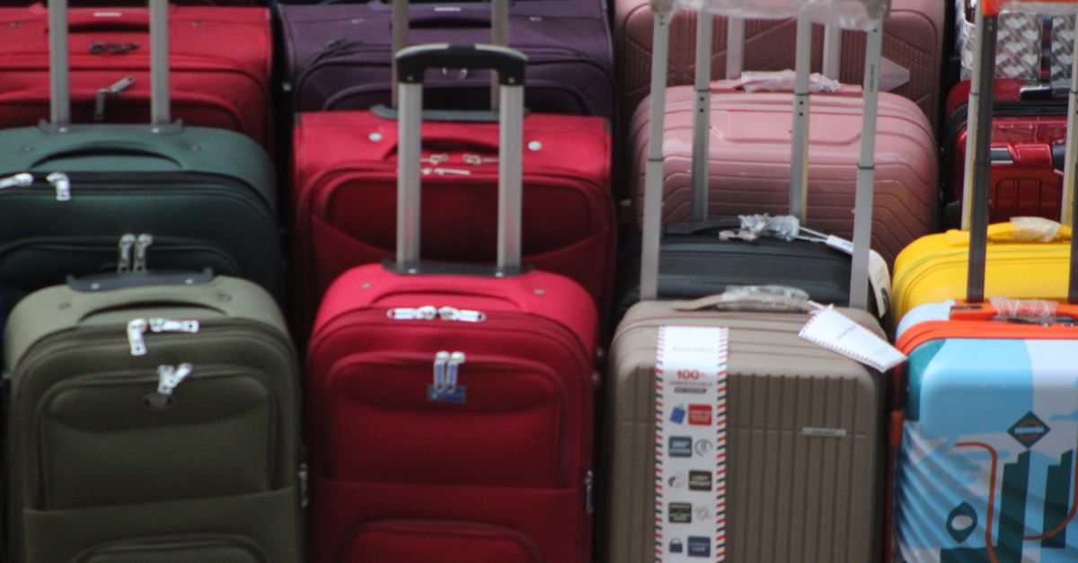 Suitcases and cabin bags ready for travel